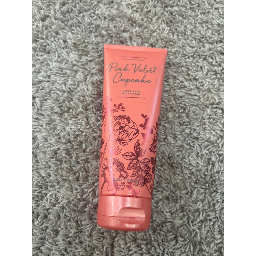 Discontinued Bath & Body Works Pink Velvet Cupcake Ultra Shea Body Cream 8oz